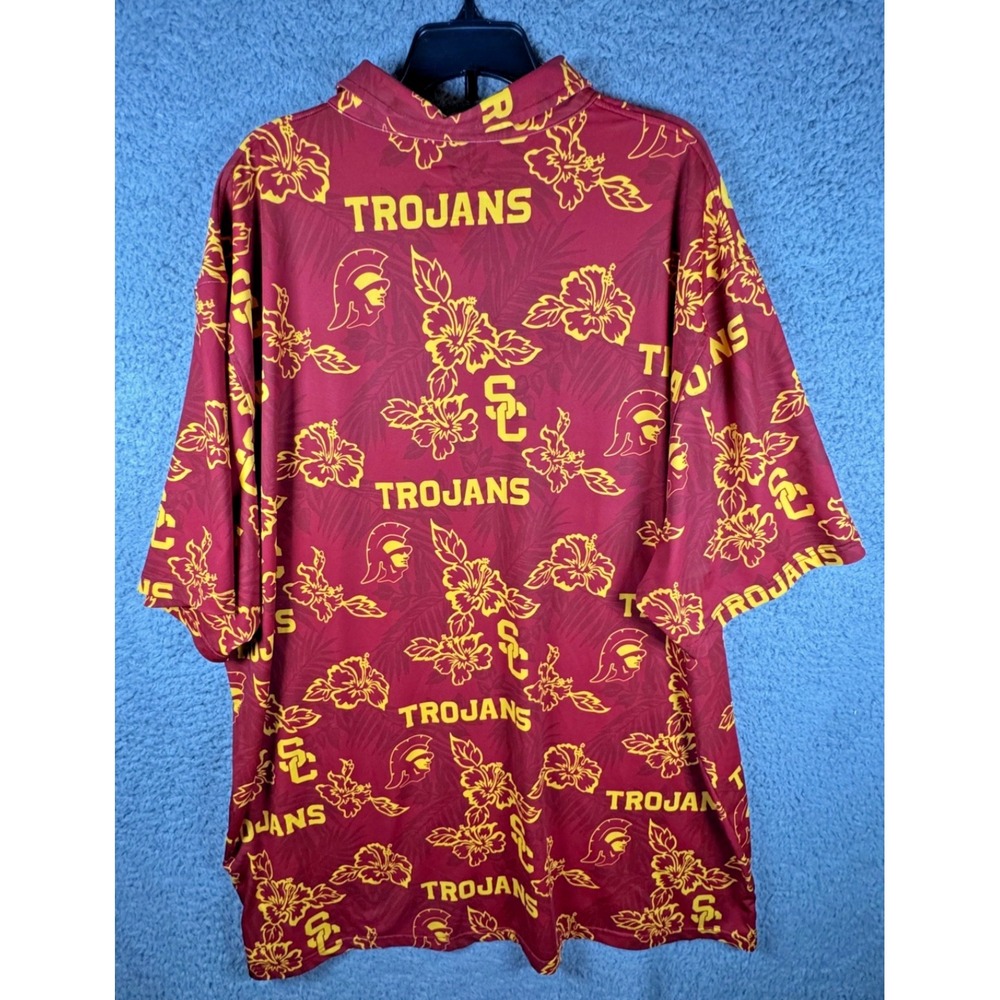 Reyn Spooner USC University Of Southern California Trojans Polo Shirt Hawaii 3XL - Picture 5 of 5